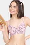 Rosaline Padded Wired 3/4th Coverage T-Shirt Bra - Orchid Pink — thumbnail 1